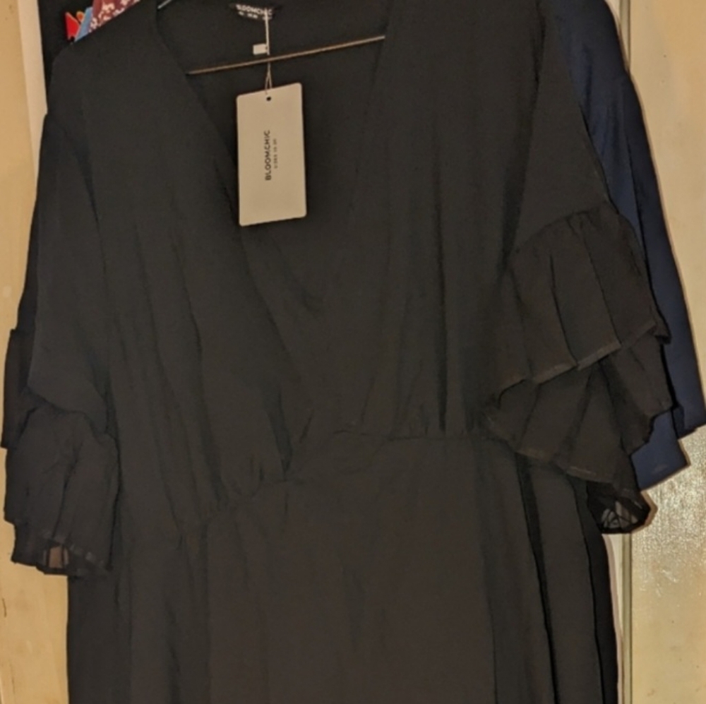 BloomChic Black Maxi Dress